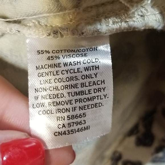 CASLON cream black animal print jacket - Picture 10 of 10